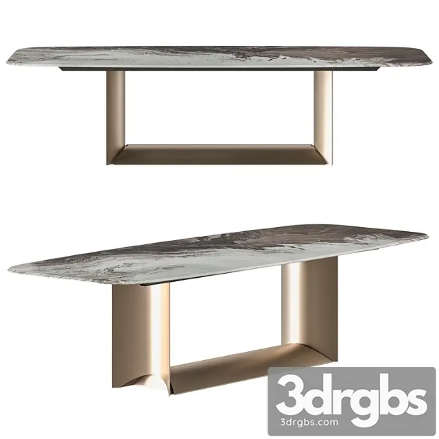 Cattelan italia dragon crystalart dining table 2 3D Model Free