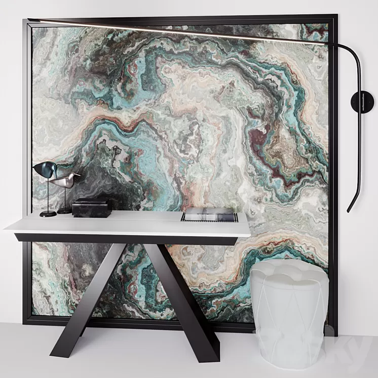 Cattelan italia Fisherman Convivium Pinko pouf 3D Model