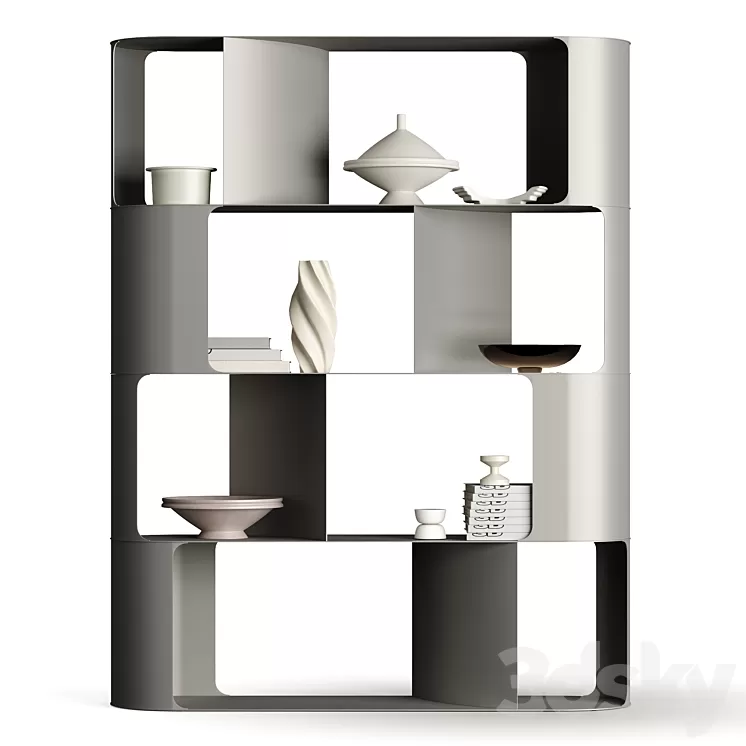 Cattelan Italia Fulham BookCase By Ono Design 3D Model