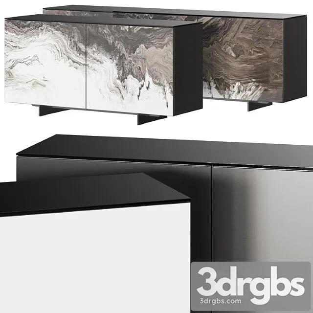 Cattelan italia futura crystalart sideboards 2 3D Model Free