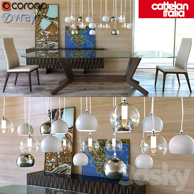 Cattelan Italia Goblin Arcadia Eclipse 3D Model