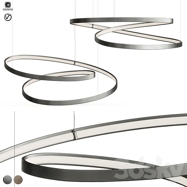 Cattelan Italia Heaven 2022 Ribbon Light 3D Model