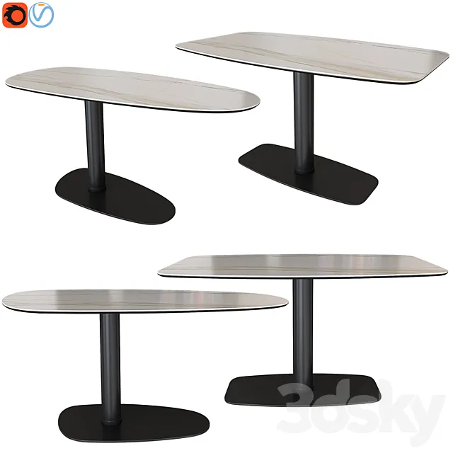 Cattelan Italia Ipanema Keramik set 3D Model