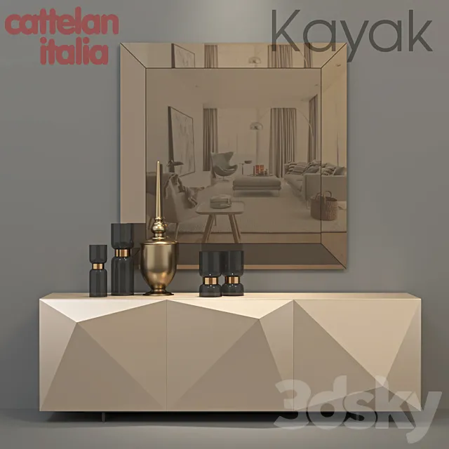 cattelan italia kayak sideboard 3D Model