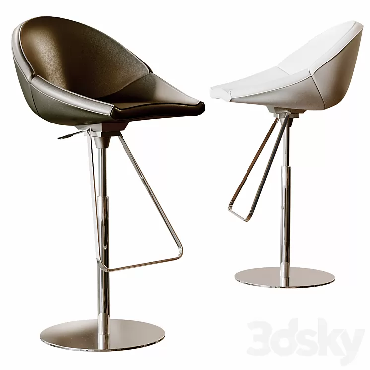 Cattelan Italia Kiss Sgabello 3D Model