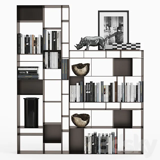 Cattelan Italia Latitude Bookcase 3DModel