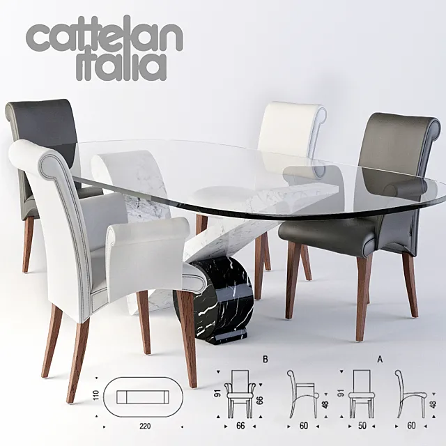 Cattelan Italia Lulu 3D Model