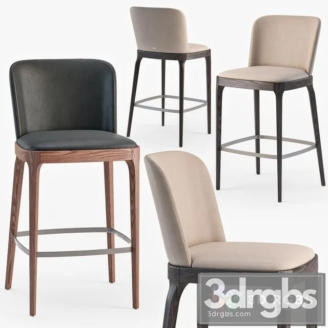 Cattelan Italia Magda Stool 3D Model Free