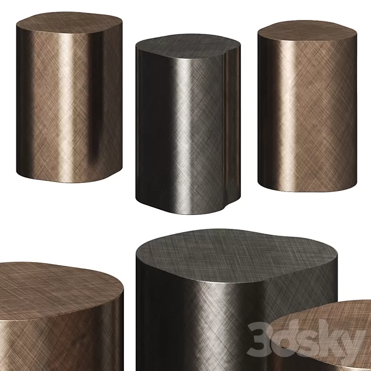 Cattelan Italia Pancho Coffee & Side Tables 3D Model