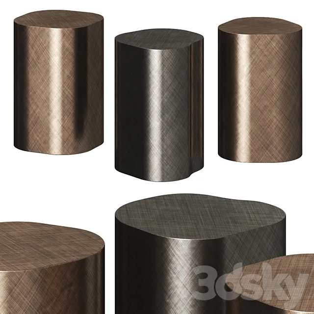 Cattelan Italia Pancho Coffee & Side Tables 3DModel