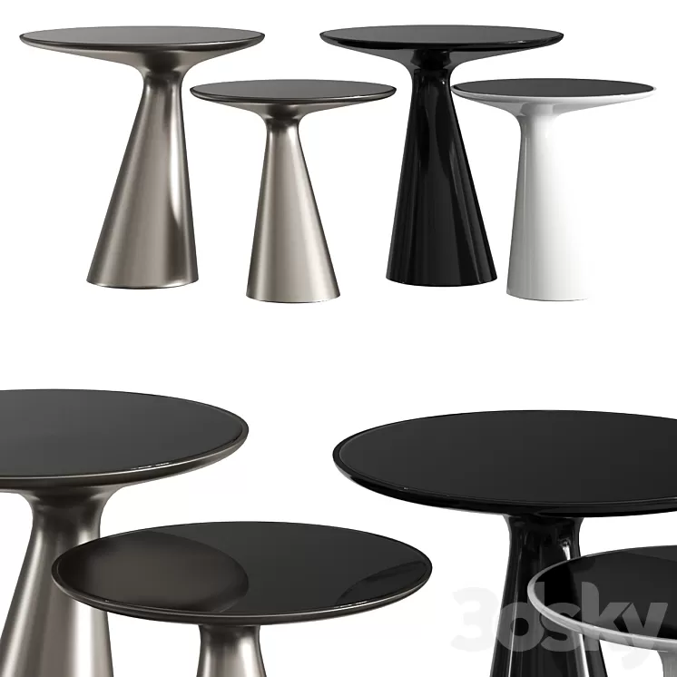 Cattelan Italia Peyote Coffee & Side Tables 3D Model Free