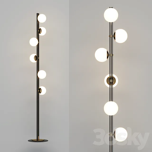 cattelan italia planeta floor lamp 3D Model