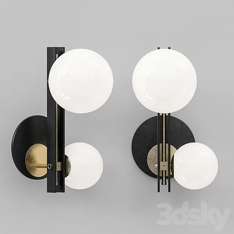 Cattelan italia planeta wall lamp 3D Model