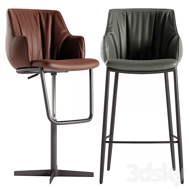 Cattelan Italia Rihanna barstool 3D Model Free Download