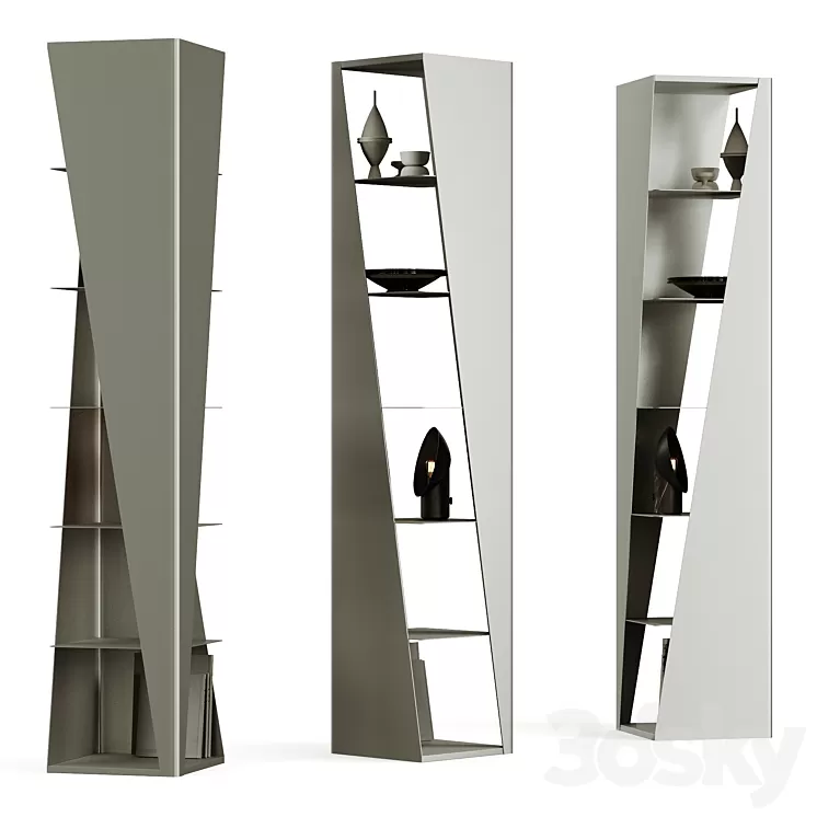Cattelan Italia Rocket Bookcase 3D Model Free