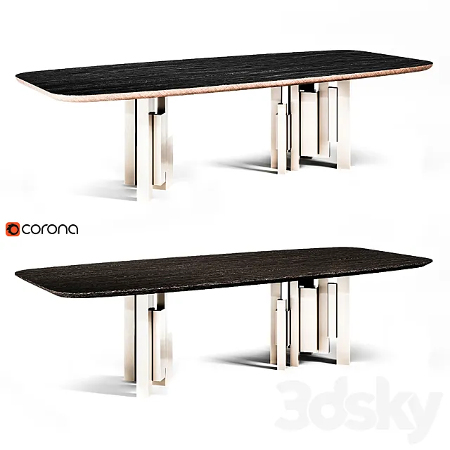 Cattelan Italia Skyline Wood Full Set 3DModel