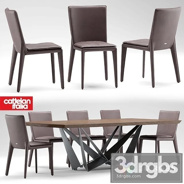 Cattelan Italia Vittoria Diner 3D Model Free