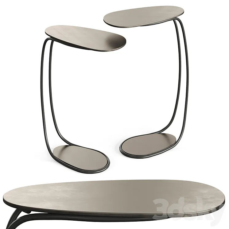 Cattelan Italia Yago Side Table 3D Model Free