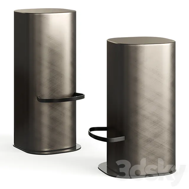 Cattelan Pancho Bar Stool 3D Model