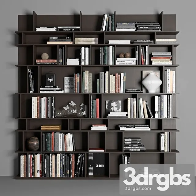 Cattelan wally bookcase 2 3D Model Free