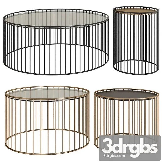 Caulfield Minotti Coffee Tables 2 3D Model Free
