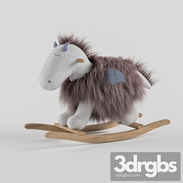 Cavalo Seesaw 3D Model Free