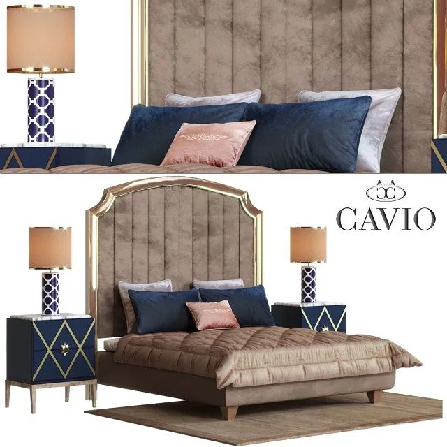 CAVIO ART DECO LINE Letto 180 SH6840F 3D Model