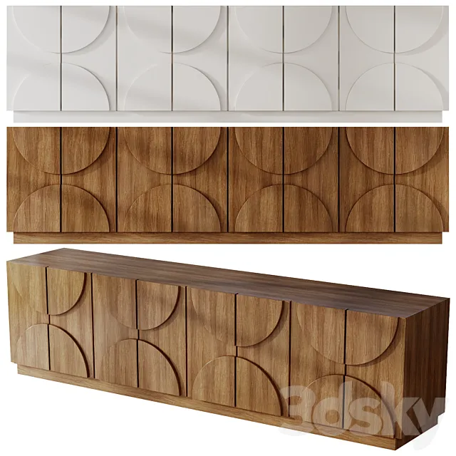 Cazarina Chest of drawers MORRION 2 3D Model