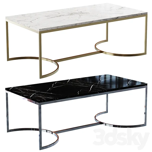 Cazarina Coffee Table WEST SIDE 3D Model