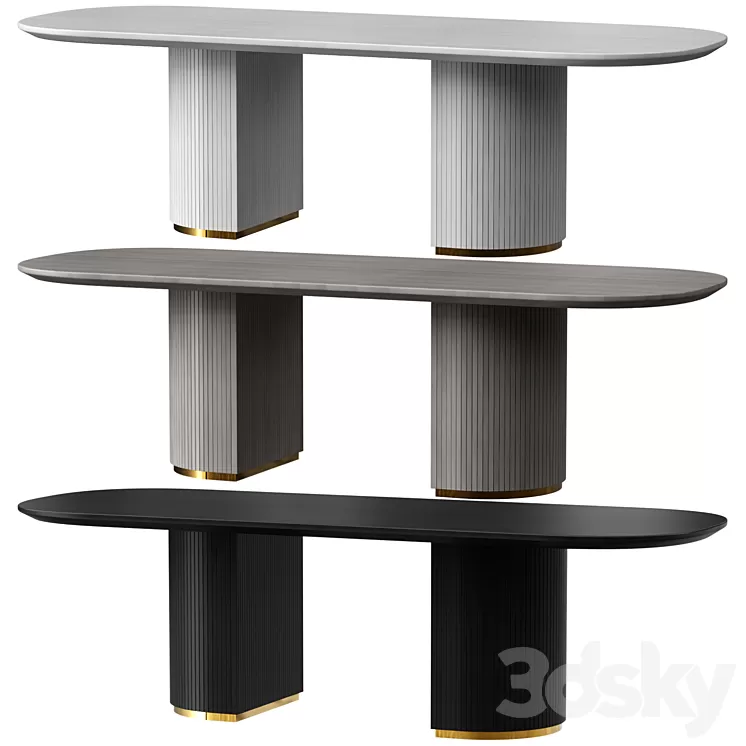Cazarina Dining Table RENMARK 3D Model Free