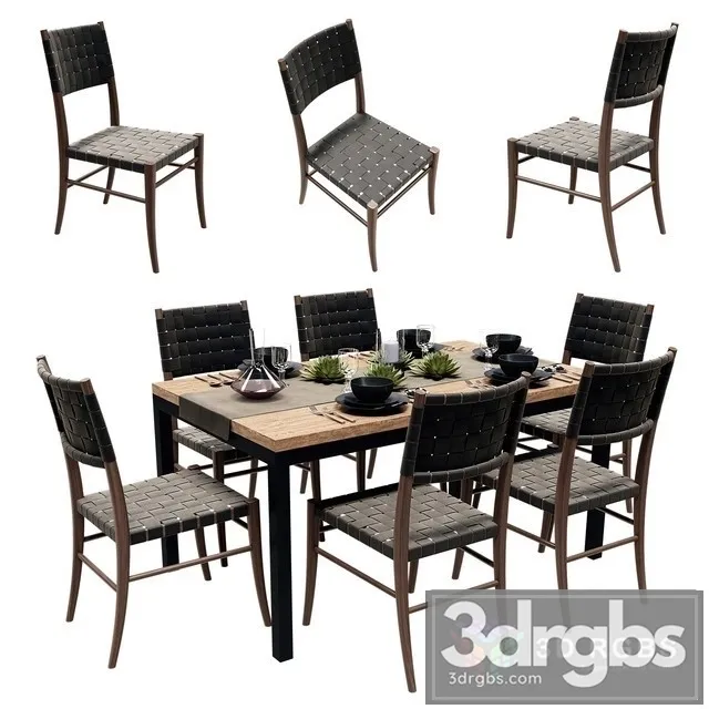 CB Dining Table 3D Model Free