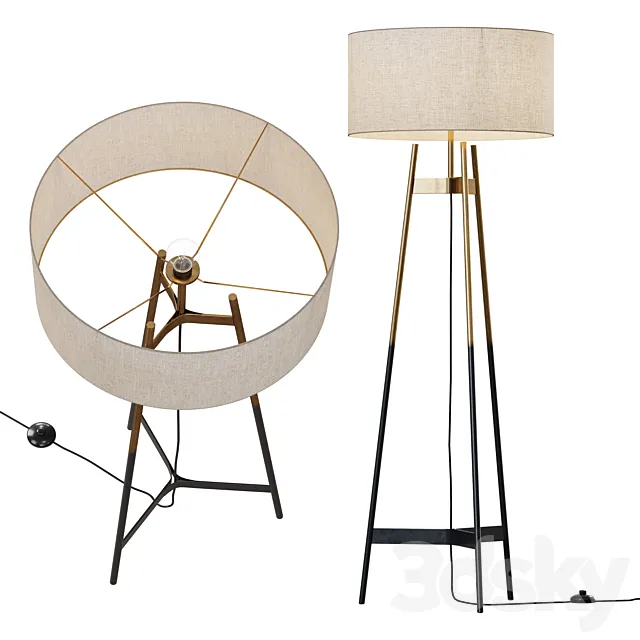 CB2 _ BRACE OMBRE FLOOR LAMP Free Download