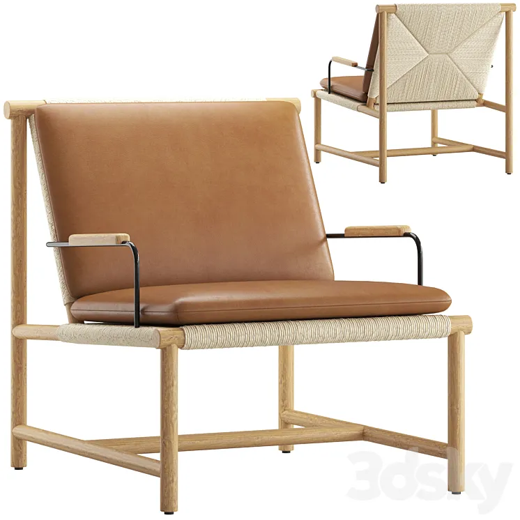 CB2 Anacapa Lounge Chair 3D Model Free