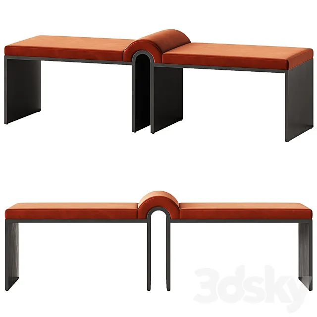 CB2 Arc bench 3D Model
