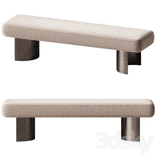 CB2 Argyle Bench 3D Model