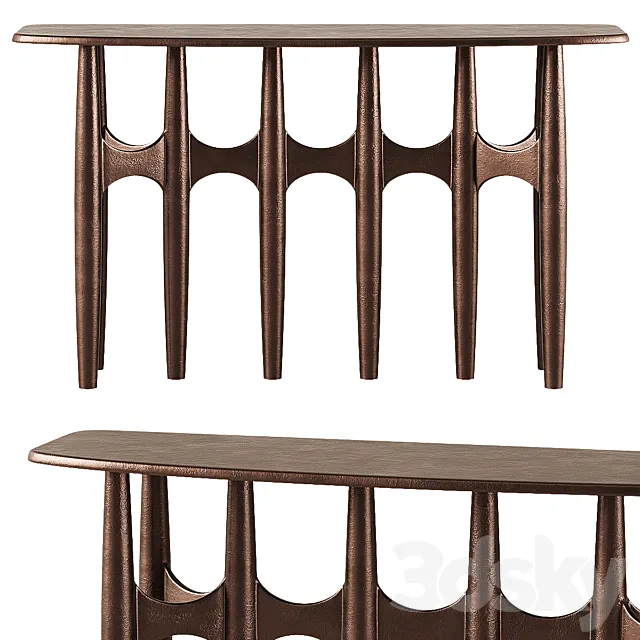 CB2 Bixby Console Table 3D Model