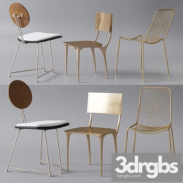 Cb2 Chairs Collection 3D Model Free