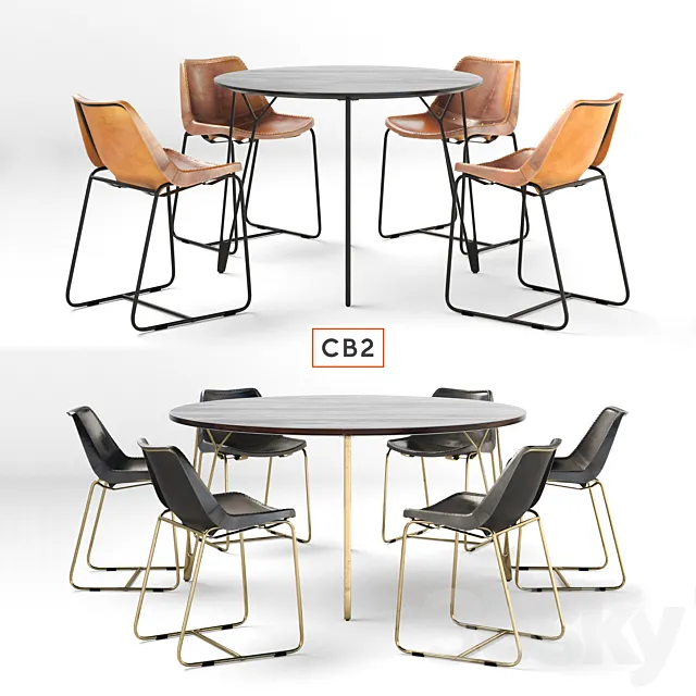 CB2 dining group Free Download