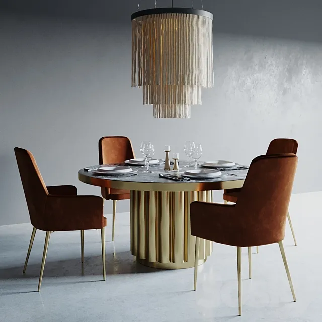 CB2 Dinning set Free Download
