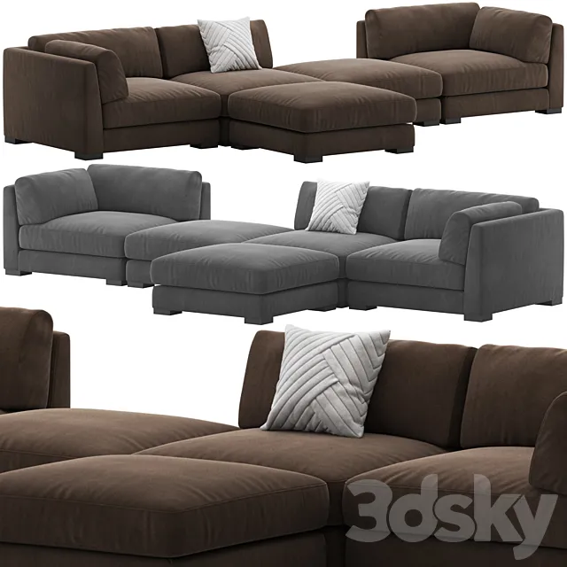 CB2 Plazza Sectional Sofa 3D Model