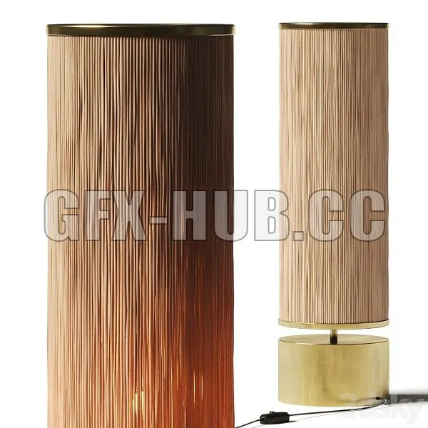 CB2 Solana Pillar Table Lamp 3D Model