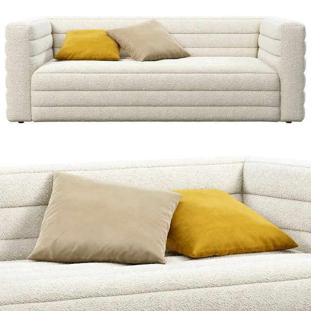 CB2 Strato Boucle Sofa 3D Model