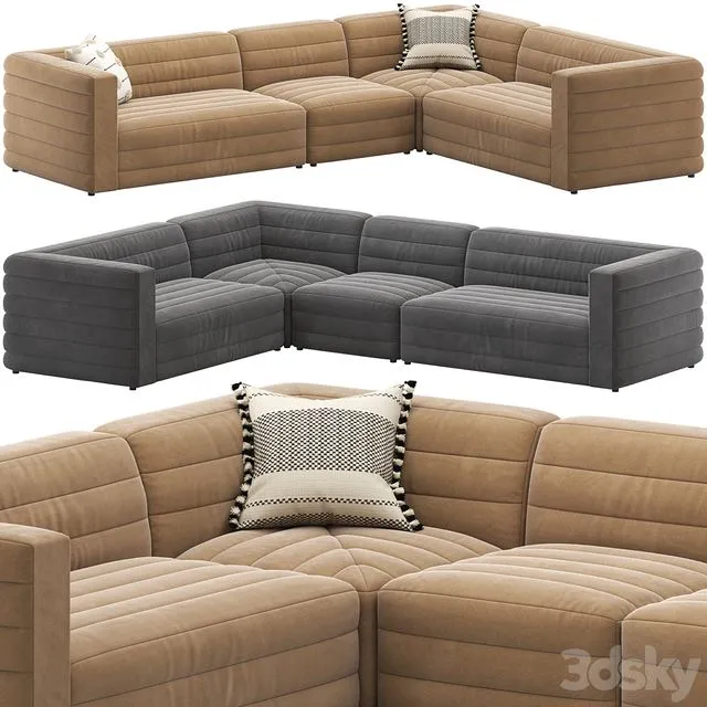 CB2 Strato Sectional Sofa 3D Model