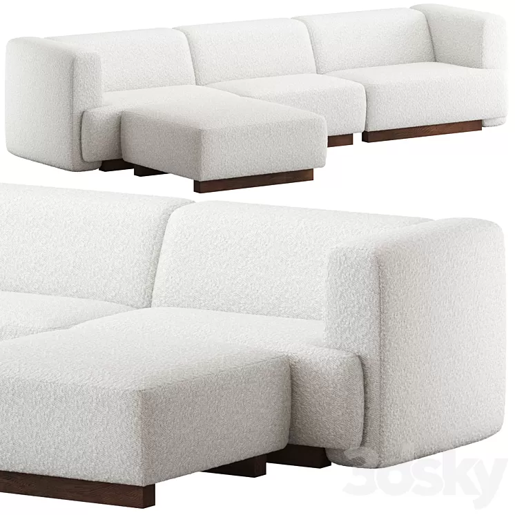 CB2 Terrain Sectional Sofa2 3D Model Free