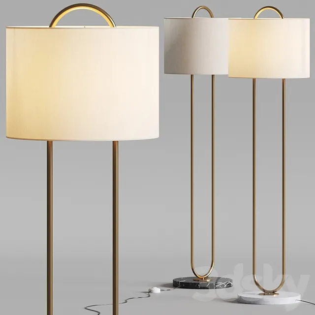 CB2 Top Warner Floor Lamp 3D Model