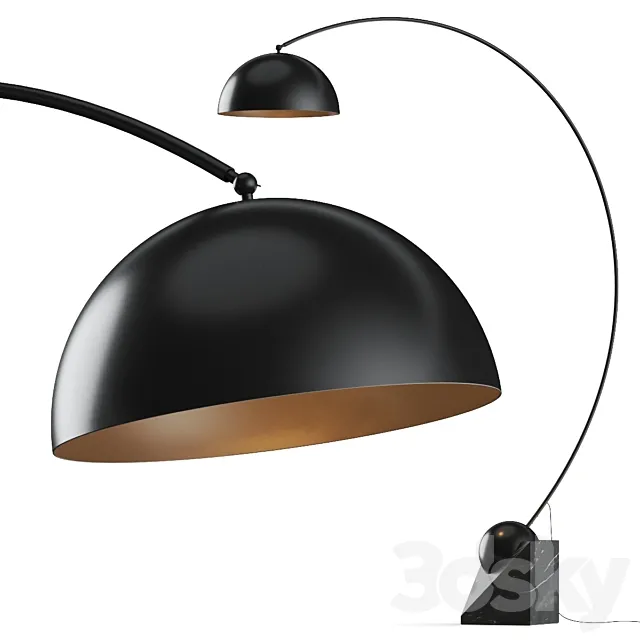 CB2 Venus Black Arc Floor Lamp Free Download
