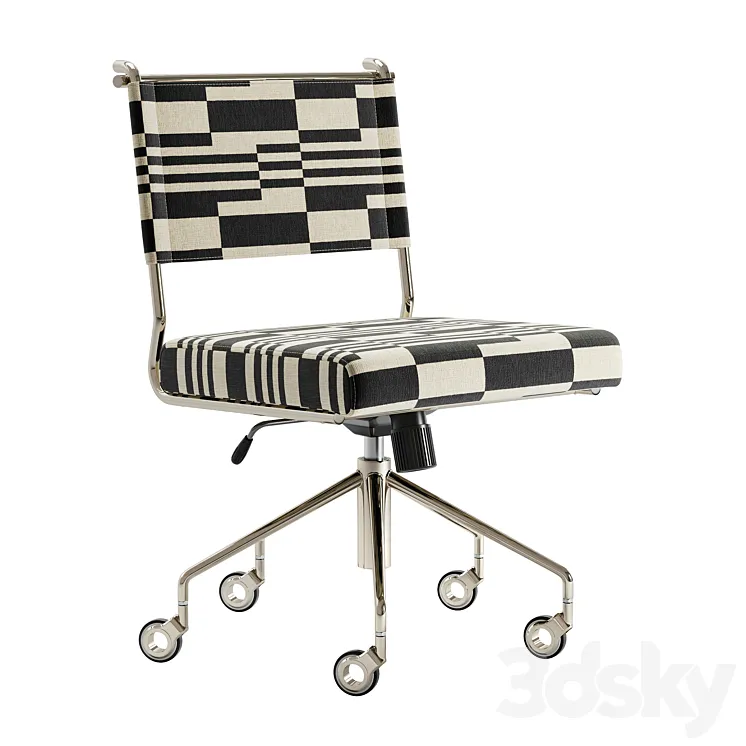 CB2 Vicino Upholstered Office Chair 3D Model Free