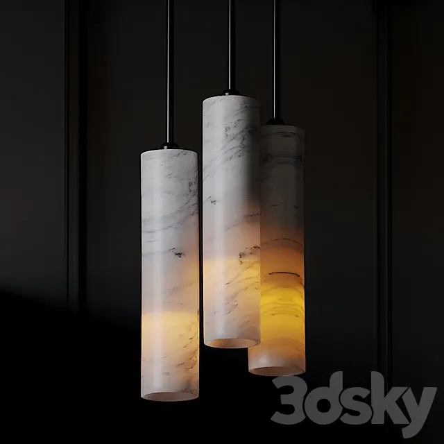 CB2 - volakas-white-marble-pendant-light 3DModel
