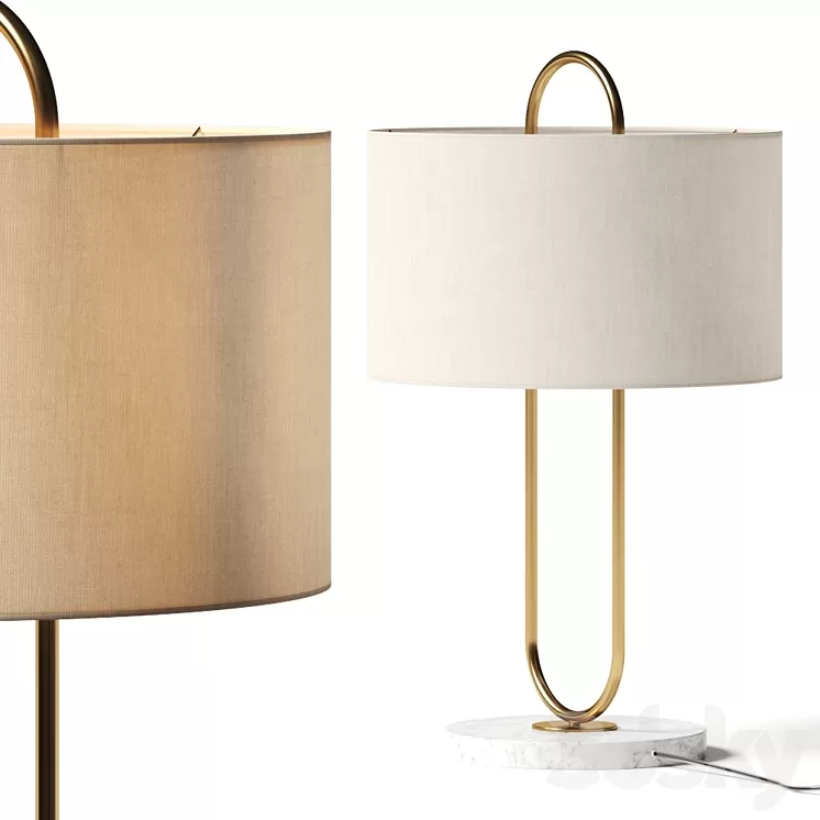 CB2 Warner / Dantone Home Mateo Table Lamps 3D Model