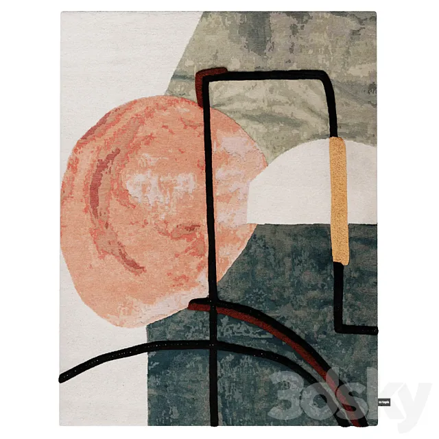 cc-tapis_Interior With Table 3D Model